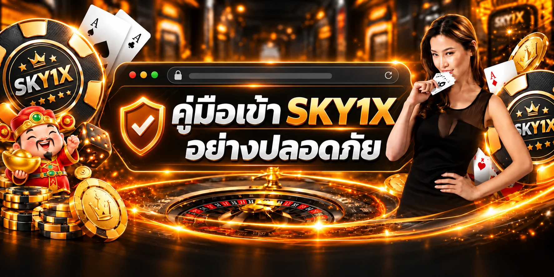 SKY1X คู่มือเช็กทางเข้าและ login อย่างปลอดภัย